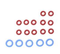 Plyisty 17 Piezas Máquina de café O Kit de Sello de Bucle Silicona Juego de Juntas Pequeñas para BES900 920 980 990 Máquinas de café Bucles de Sellado Azul y Rojo, Prevención de Fugas, de