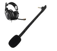 Plyisty 2 Micrófonos de Repuesto para Astro TR, Auriculares con Cancelación de Ruido de 3,5 mm, Chapados en Oro, Desmontables. (Black)