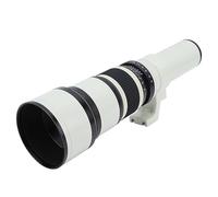 Plyisty 500 Mm F6.3 Manual Telephoto Lens Focus, 4 Group 4 Elementos Focus Textbook Teobytyw para la Naturaleza Fotografía (White)