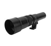 Plyisty 500 Mm F6.3 Manual Telephoto Lens Focus, 4 Group 4 Elementos Focus Textbook Teobytyw para la Naturaleza Fotografía (Black)
