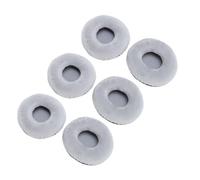 Plyisty 6 Almohadillas de Espuma Viscoelástica de 65 Mm para Auriculares, Almohadillas de Repuesto de Felpa, para ATH FC700 FC707, SJ11 SJ1, 200AV, PC151, DJ1200 DJ1210 (Black)