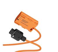 Plyisty Able de Batería Simulada D-Tap a LP-E6 para R5 II R6 R5 IV 90D, Able de Alimentación ompletamente Decodificado on onector Giratorio de 180°, de Nailon Trenzado