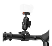Plyisty Abrazadera para Manillar de Bicicleta con Cámara de Acción, con Rótula Giratoria Doble de 360°, Fijación Magnética de Liberación Rápida para Action 5 Pro 4 3