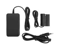 Plyisty Adaptador de Alimentación Ajustado para la Cámara Z5, Kit de Batería Ficticia para Z6 Z6ii Z7 Z7ii D600 D610 D750 D780 D800, Adaptador de Fuente de Alimentación Continua de CA (Enchufe de