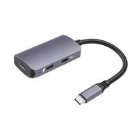 Plyisty Adaptador de Gafas USB C a AR para XREAL Air 2 - PD 100W Charge and Play Hub, 4K 60Hz Video Converter Splitter para Steam Deck ROG Ally Switch 2