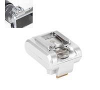Plyisty Adaptador de zapato caliente Flash adecuado para cámaras de la serie NEX, NEX Flash Hot Shoe Sync adaptador extendido Cuerpo Accesorios para NEX-3 C3 F3 NEX-5 NEX 5N 5R 5C 5C 5T (SILVER)