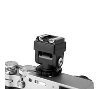 Plyisty Adaptador Elevador Extensor de Zapata para Mini Flash IM30 IM20, Soporte de Zapata de Flash Giratorio de 180° con Puerto de Sincronización de PC para Fotografía de Producto de