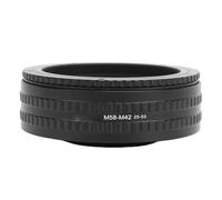 Plyisty Adaptador Helicoidal de Enfoque M58 a M42 de 25 Mm y 55 Mm, Tubo de Extensión Macro con Ajuste Suave y Preciso, para Lente Vintage de Cámara DSLR sin Espejo