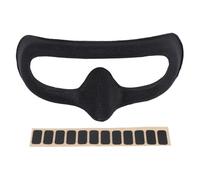 Plyisty Almohadilla para los Ojos, Funda de Cojín Facial de Esponja Suave con Banda Antideslizante y Cierre de Gancho para Gafas Avata2 3, Mayor Comodidad y Seguridad (Black)