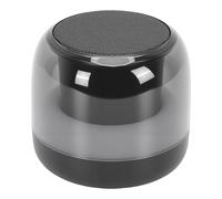 Plyisty Altavoz Bluetooth, Altavoz Inalámbrico Portátil con Sonido Fuerte de 5 W y Luz RGB, Emparejamiento Estéreo Inalámbrico Verdadero, para Uso en Interiores y Exteriores (Black)