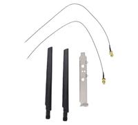 Plyisty Antena WiFi de Alta Ganancia de 2 Uds 6dBi con Cable SMA, para Tarjeta de Red Inalámbrica de PC de Escritorio