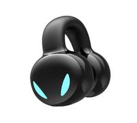 Plyisty Auricular Inalámbrico BT, Auricular con con BT 5.3, Tiempo de Reproducción 8H, Control Táctil, IPX5 a Prueba de Sudor, único para Teléfonos Inteligentes PC TV (Black)
