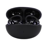 Plyisty Auriculares Clip-On con Estuche De Carga, Ligeros Y Cómodos (Black)