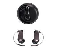 Plyisty Auriculares con Gancho para la Oreja, Traductor de Voz Inteligente Inalámbrico con Bluetooth 6.0 y Compatibilidad con 144 Idiomas para Reuniones de Negocios, Aprendizaje y (Black)