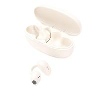 Plyisty Auriculares de Conducción ósea con Clip, Auriculares Inalámbricos Bluetooth 6.0 para Orejas Pequeñas, Cancelación de Ruido AI, Llamadas Claras, Abiertos Imperm (White)