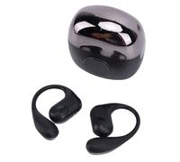Plyisty Auriculares Inalámbricos, Auriculares Deportivos con Controladores de 13mm, Cancelación de Ruido ENC, Tiempo de Reproducción de 60H para Correr, Ciclismo, Natación (Black)
