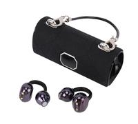 Plyisty Auriculares Inalámbricos Bluetooth 6.0 de Tipo Pinza, con Diseño Abierto y Accesorios Desmontables para Las Orejas, Algoritmo Health Ears, Transferencia de Sonido Dual Inversa y (Black)