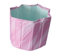 Plyisty Bañera Inflable para Adultos, Bañera Portátil de 31.50 X 25.59 Pulgadas, Plegable de PVC, de Inmersión Fría, de Hielo para Baño Familiar (PINK)