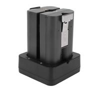 Plyisty Batería de Repuesto de 6500 MAh, Base de Carga Dual Compatible con Ring Video Doorbell 1 2 3 4 3 Plus y Cámaras, con Indicadores LED