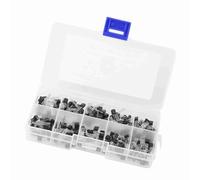 Plyisty BC327-BC558 KIT DE BRICOLAJE DE SURTIDO DE TRANSISTORES, 200 Piezas 10 Valores NPN PNP, Práctica Caja Transparente Con Etiqueta, Ideal para Profesionales o Entusiastas DE la
