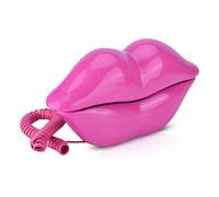 Plyisty Boca teléfono en Forma de Labios Teléfono Fijo Aspecto único Amigos o Familiares