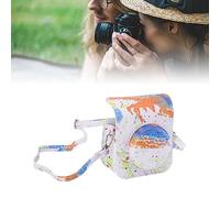 Plyisty Bolsa de Protección de la Cámara, Estampado de Color de Color de Camina de Brillante Resistente a la Caja Protectora de Protección Elegante Suave Suave para la Actividad Al Aire Libre (Tinta