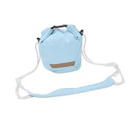 Plyisty Bolso Bandolera para Cámara, Funda Pequeña Y Bonita para Cámara con Correa Ajustable para El Hombro, para XT5 R50 ZF A7R/A7 GR III, 360 Action (Blue)