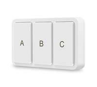 Plyisty Botón Inteligente Zigbee Inalámbrico, Interruptor de Control Remoto de 3 Vías, for Automatización del Hogar