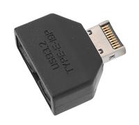 Plyisty Cabecera del Panel Frontal USB 3.2 Tipo E, Adaptador de Extensión de Placa Base de 19 Pines y 10 Gbps, Cabecera del Panel Frontal Plug and Play para PC de Escritorio