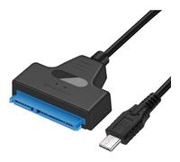 Plyisty Cable Adaptador SATA a USB 3.0 para HDD/SSD de 2,5 Pulgadas, Convertidor Adaptador de Disco Duro Compatible con UASP, 6 Gbps, para Windows 98 2000 XP 7 8 para OS X