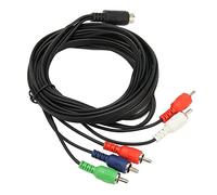 Plyisty Cable AV de 10 Pines DIN a 5, Cable de de Vídeo Componente RGB YPbPr de 6 Pies con Carcasa de PVC para Receptores H25 C31 C41 C42 Inalámbrico C51 C61K