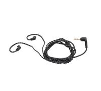Plyisty Cable de 3.5 Mm de Hombre a QDC 0.78 IEM, Cable de Actualización de Auriculares HiFi sin Pérdidas, para ZS10 Pro, AS16, ZES, Auriculares PR2, con Trenzado Suave, 120 Cm de