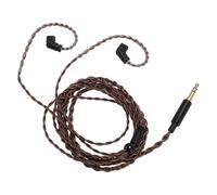 Plyisty Cable de Actualización de Repuesto para Auriculares, Conector Chapado en Oro de 3,5 Mm, Conector de 2 Pines de 0,78 Mm, para QDC, AS12, AS16, ZSX, ZSN, ZS10 Pro, EDX, UE