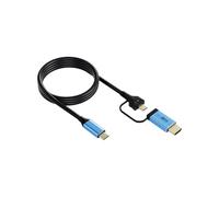 Plyisty Cable de Tipo C a Tipo C y HD2.0, Transferencia de Datos de Alta Velocidad de 4K / 60Hz 1.8m, Cable Adaptador de Tipo C para la Oficina en el Hogar, Estructura de Concha de