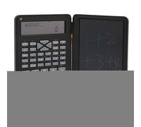 Plyisty Calculadora de 6 Pulgadas con Bloc de Notas, Calculadora de Escrito con Pantalla Grande LCD de 10 Dígitos, Calculador Portátil Multifuncio para Oficina, Escuela y Hogar (Black)