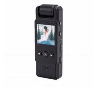 Plyisty Cámara Corporal WiFi 4K, Grabación de y Vídeo con Lente Giratoria de 180 Grados, Detección de Movimiento, para Viajes de Seguridad de Vloggers (64GB)