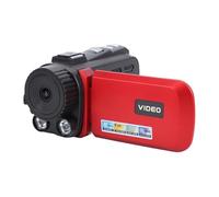 Plyisty Cámara de Vídeo 1080P 24MP, Videocámara Digital con Pantalla de Rotación de 270 Grados de 3,0 Pulgadas, Zoom Digital 18X, para Viajes, Aventuras, Exploraciones Al Aire Libre (Rojo)