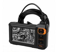 Plyisty Cámara Endoscópica, Lente Dual, Pantalla LCD de 4,3 Pulgadas, Boroscopio HD 1080P con 8 LED Ajustables, Cable de 5 M a Prueba de Agua IP67, para Inspección de HVAC de Plomería