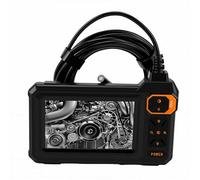Plyisty Cámara Endoscópica, Pantalla LCD de 4,3 Pulgadas, Boroscopio de Doble Lente 1080P HD con 8 Luces LED Ajustables, Cable de 5 M a Prueba de Agua IP67, para Inspección de HVAC