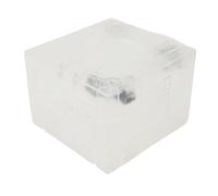 Plyisty Carcasa de Repuesto para Consola de Juegos, Carcasa de Plástico ABS para GC con Puertos y Botones Precisos, Compatible con Consolas DOL 001 y DOL 101 (Blanco transparente)