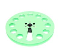 Plyisty Carrete de Asa de 7 Pulgadas, Carrete de Cinta Vacía con 12 Hoyos, para Reel to Rele Cape Replazing, Restaura Tu Grabadora de Cinta (Green)