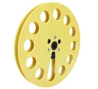 Plyisty Carrete de Asa de 7 Pulgadas, Carrete de Cinta Vacía con 12 Hoyos, para Reel to Rele Cape Replazing, Restaura Tu Grabadora de Cinta (Yellow)