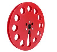 Plyisty Carrete de Asa de 7 Pulgadas, Carrete de Cinta Vacía con 12 Hoyos, para Reel to Rele Cape Replazing, Restaura Tu Grabadora de Cinta (Rojo)