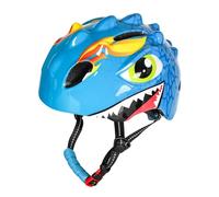Plyisty Casco de Bicicleta para Niños, Dinosaurio de Dibujos Animados, Ajustable de 50 a 54 Cm, EPS para PC ventilado: Equipo de Seguridad de Ciclismo Liviano para Niños, Niñas, Pequeños, Scooter,