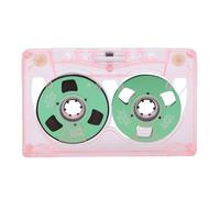 Plyisty Cinta de Casete de Sonido de Metal para Grabación de Música, Grabación en Cinta Analógica Maestra, Excelente Opción de Regalo para Bandas, Estuche Transparente con Papel de