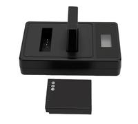 Plyisty Combo de Cargador de Batería para Cámara, Paquete de 2 Baterías de Iones de Litio de 1500 MAh con Cargador LED Inteligente Dual para Cámara F40fd F45fd F47fd