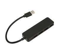 Plyisty Concentador USB 3.0 DE 4 Puertos, Concentador DE Datos Portátil Ultradelgado, Compatible con 10, 8, 8.1, 7, Vista, XP, OS X, Plug and Play, sin Controladores requisitos.