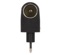 Plyisty Convertidor de Cigarrillo de Cigarrillo Múltiple de CA a DC para el Material de Alimentación ABS Portátil de ABS Portátil de 12V DC para Productos Electrónicos de Vehículos Pequeños (Enchufe
