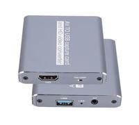 Plyisty Convertidor de VHS a Digital, Tarjeta de Captura de Video USB Analógico a Digital para Hi8/VCR/DVD/AV, Adaptador AV a HDMI, Guardar Videos Antiguos en una Computadora