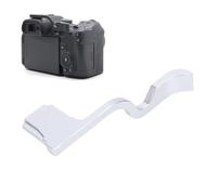Plyisty Empuñadura para Pulgar de Aleación de Aluminio, Soporte Ergonómico para Dedos con Protección contra el Polvo de Zapata, Aleación de Aluminio, para Reemplazo de Cámara EOSR7 EOSR50 (Silver)